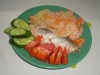 Ряпушка, запечённая с овощами